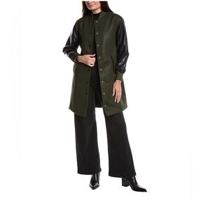 Blank NYC Olive and Black Coat